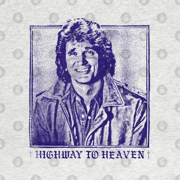 Highway to Heaven // 80s Retro TV Fan Design by DankFutura